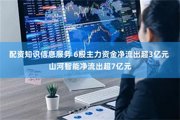 配资知识信息服务 6股主力资金净流出超3亿元 山河智能净流出超7亿元