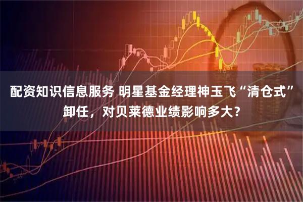 配资知识信息服务 明星基金经理神玉飞“清仓式”卸任，对贝莱德业绩影响多大？